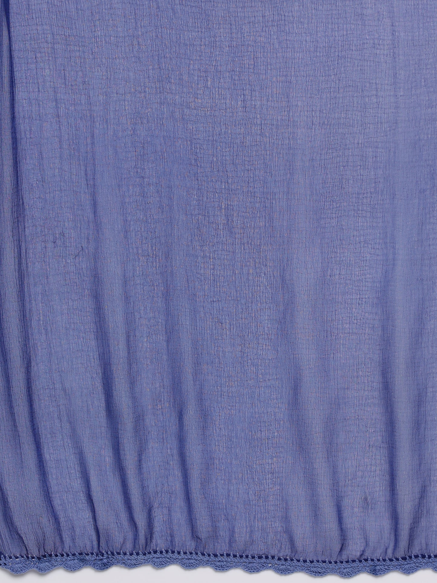 Viscose Chikankari Mukaish Work Suit in Dark Blue with Inner